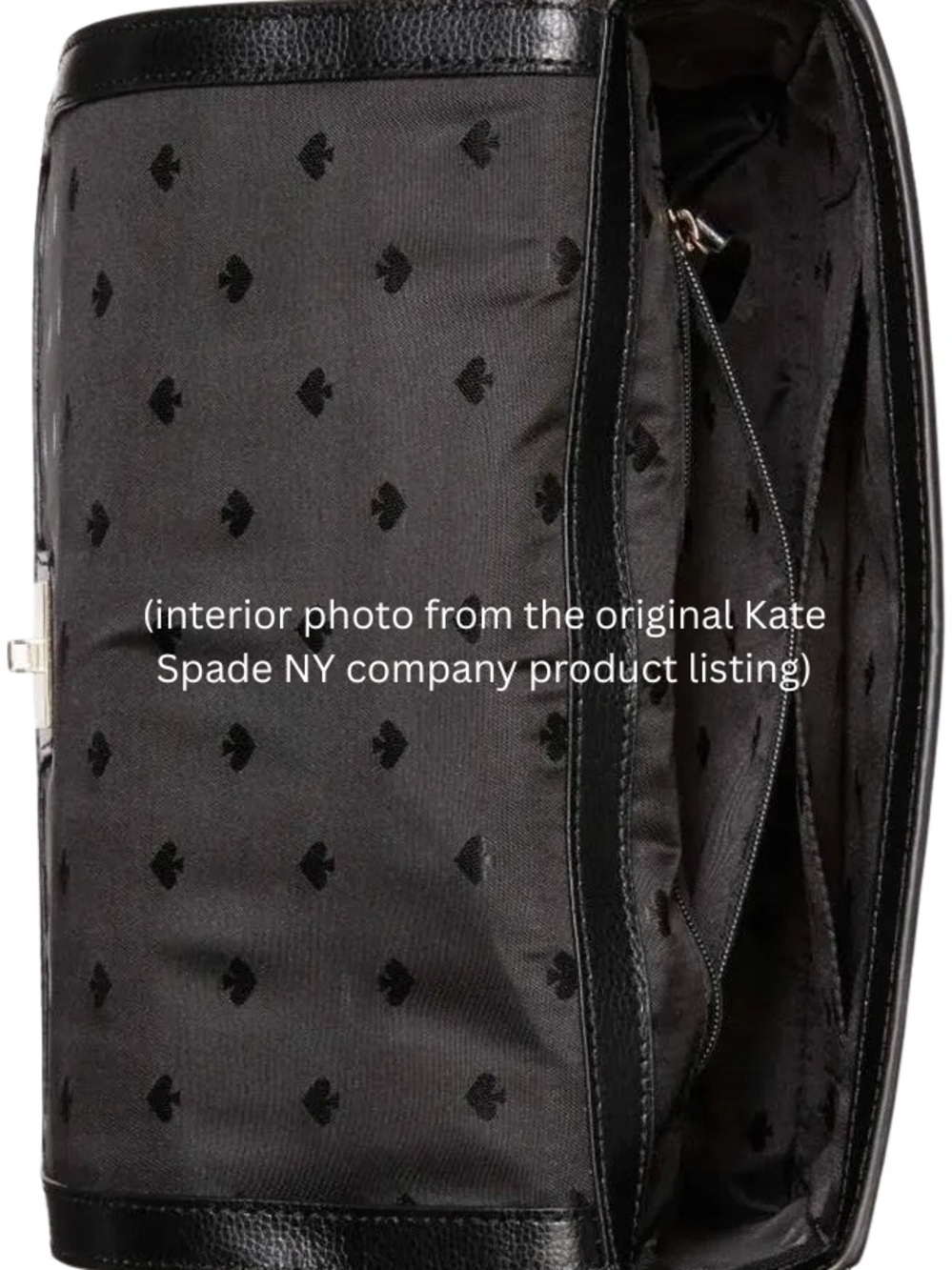Kate Spade Patterson Drive Medium Maisie Satchel Black Cement Leather Crossbody - Picture 16 of 16